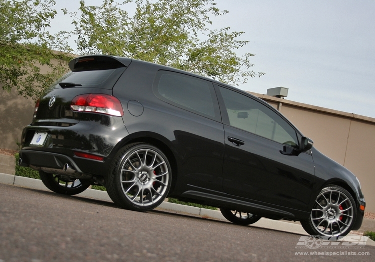 2010 Volkswagen GTI with 19" BBS CK in Silver (Anthracite) wheels