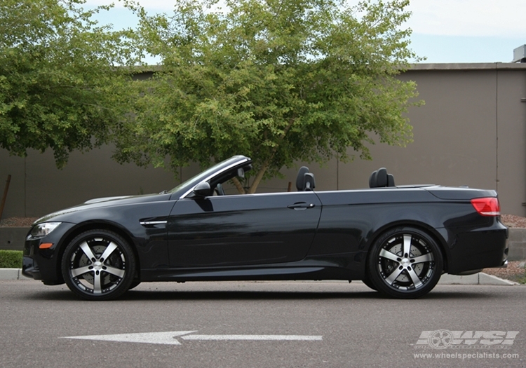 2010 BMW M3 with 20" Vossen VVS-084 in Black Machined (Black Lip) wheels