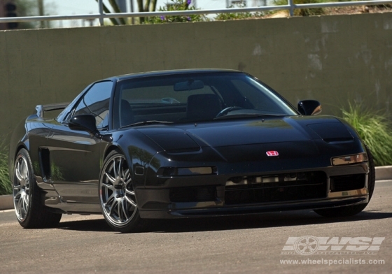 1991 Acura NSX with 18/19" Enkei GTC01 in Hyper Black wheels