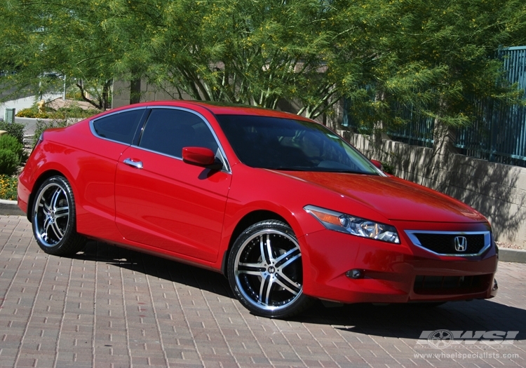 2010 Honda Accord with 20" 2Crave No.10 in Black Machined (Machined Lip) wheels