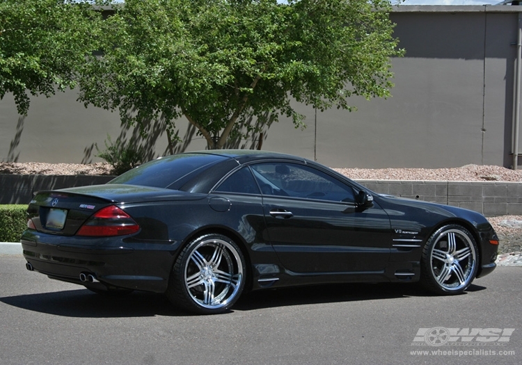 2006 Mercedes-Benz SL-Class with 20" ES Designs Euro-30 in Machined (Gunmetal) wheels