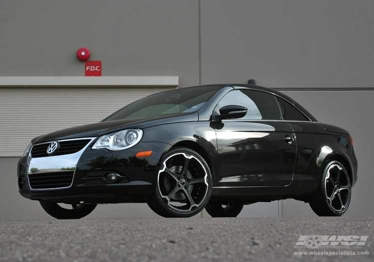 2010 Volkswagen EOS with 19" Giovanna Dalar-5 in Machined Black wheels