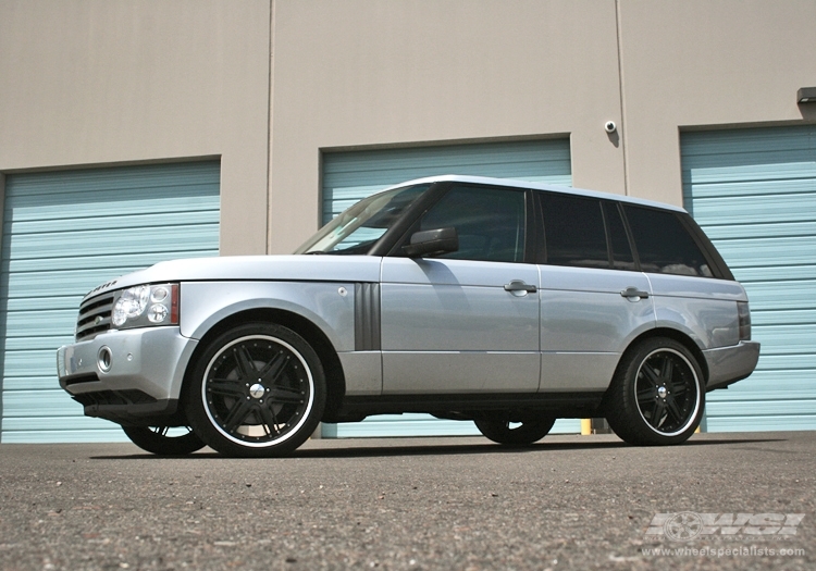 2006 Land Rover Range Rover with 22" Giovanna Closeouts Gianelle Steep-6 in Black (Matte) wheels