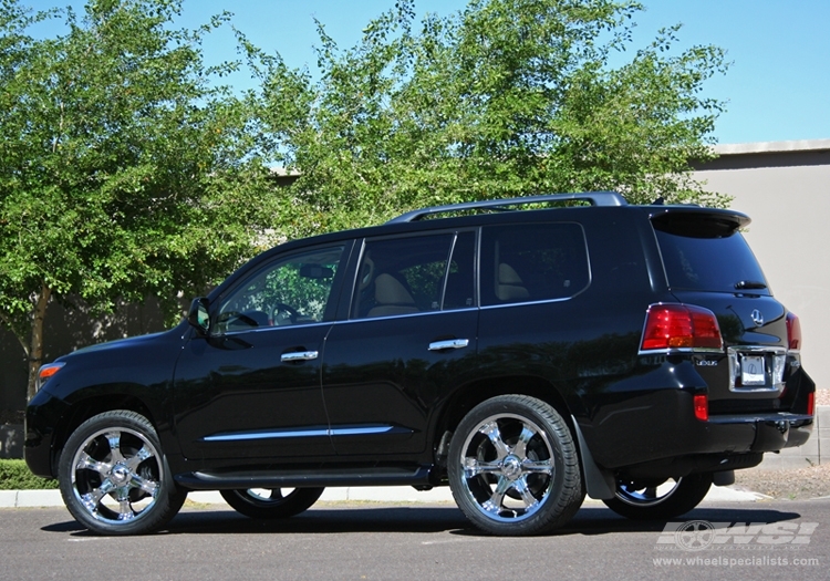 2010 Lexus LX with 24" MKW Closeouts B26 in Chrome wheels