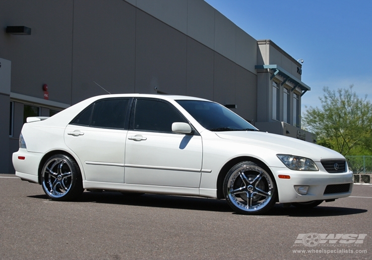 2004 Lexus IS with 18" Enkei LS-5 in Chrome (Luxury Sport) wheels