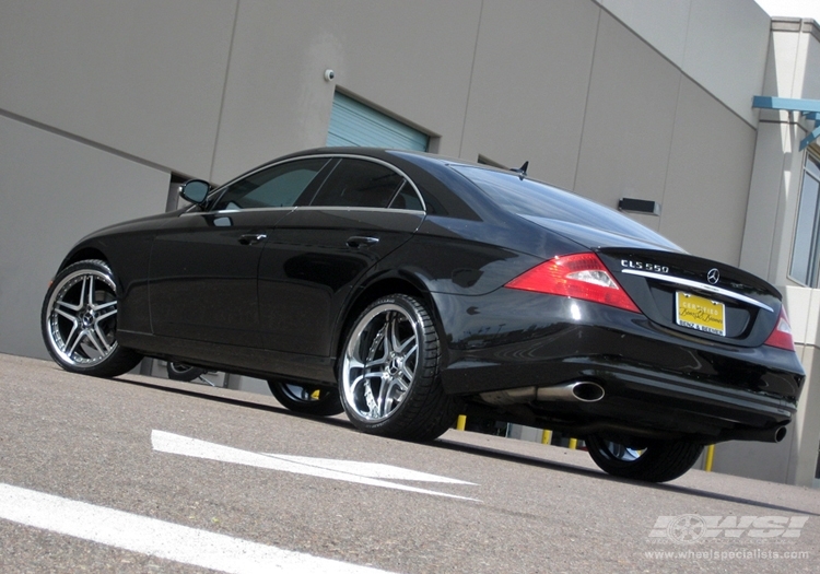 2007 Mercedes-Benz CLS-Class with 20" ES Designs Euro-26 in Machined (Gunmetal) wheels