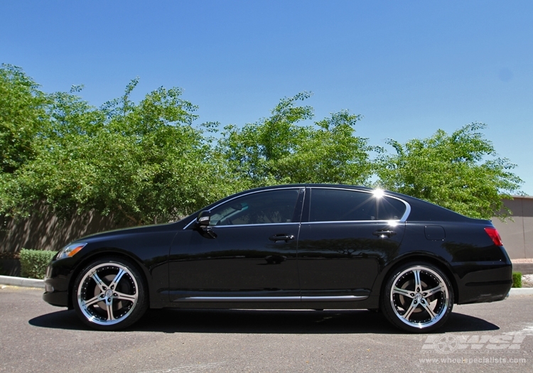 2010 Lexus GS with 20" Gianelle Spezia-5 in Machined (Face and Lip) wheels