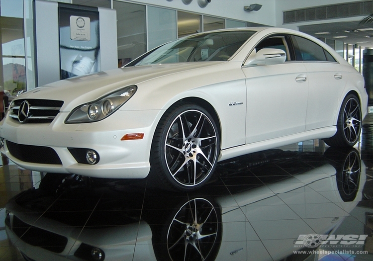 2010 Mercedes-Benz CLS-Class with 20" BBS CX-R in Machined (Black) wheels