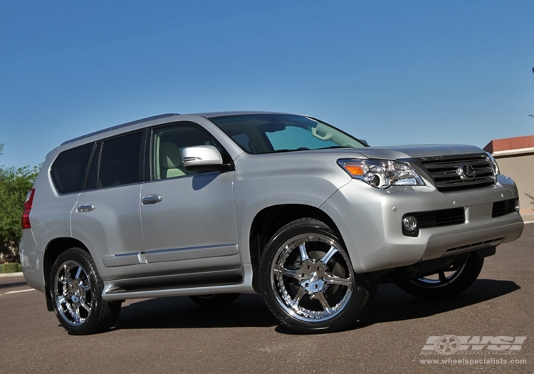 2010 Lexus GX with 22" Giovanna Closeouts Gianelle Spezia-6 in Chrome wheels