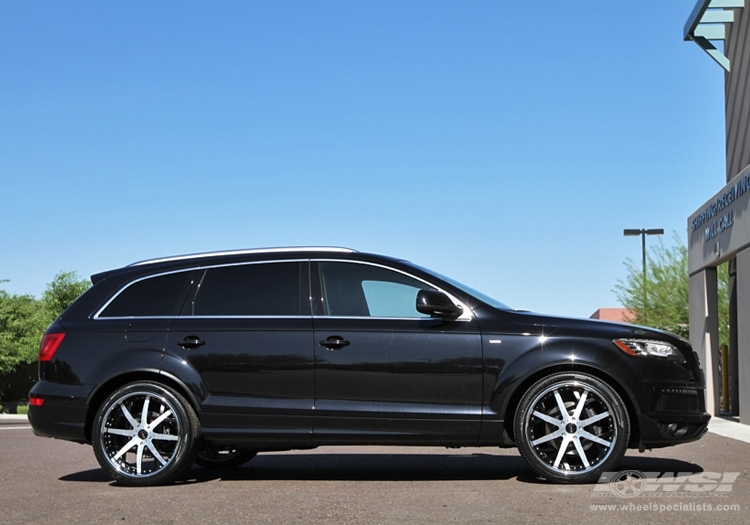 2010 Audi Q7 with 22" GFG Forged Hampton in Black Machined wheels