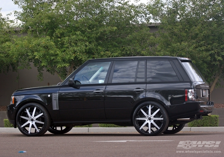 2010 Land Rover Range Rover with 26" GFG Forged Hampton in Black Machined wheels