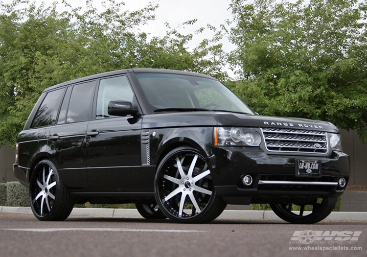 2010 Land Rover Range Rover with 26" GFG Forged Hampton in Black Machined wheels