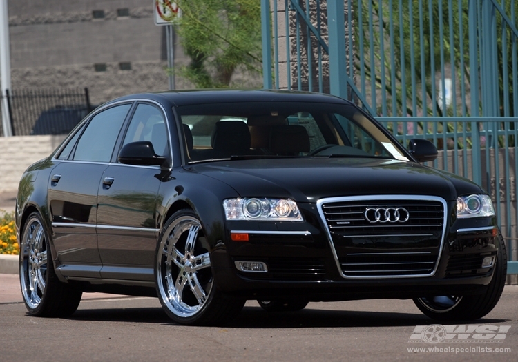 2008 Audi A8 with 22" Giovanna Lisbon in Chrome wheels