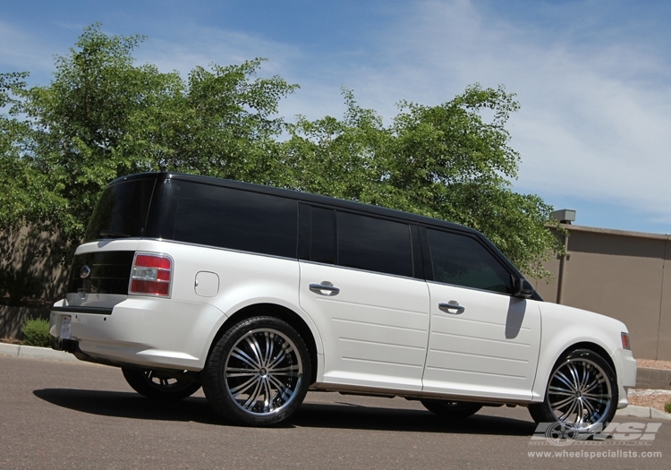 2010 Ford Flex with 22" 2Crave N01 in Black Machined (Chrome Lip) wheels