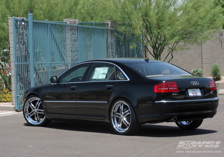 2008 Audi A8 with 22" Giovanna Lisbon in Chrome wheels