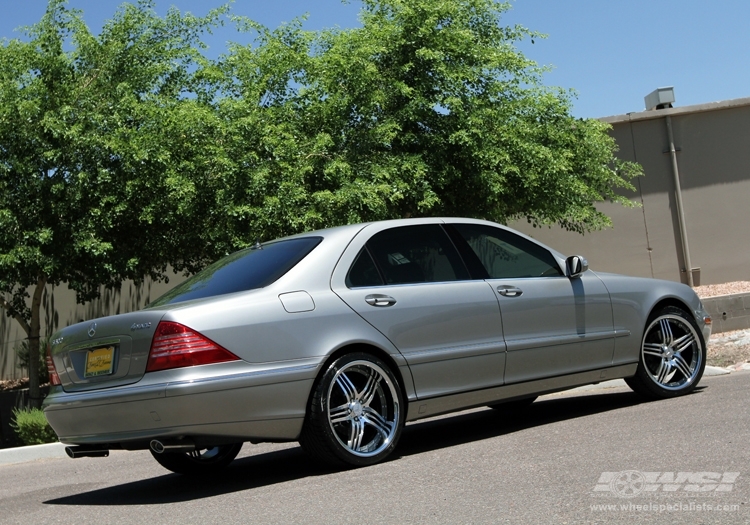 2004 Mercedes-Benz S-Class with 20" ES Designs Euro-30 in Machined (Gunmetal) wheels