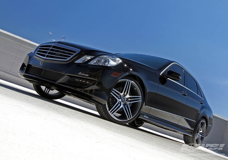 2010 Mercedes-Benz E-Class with 20" ES Designs Euro-29 in Gunmetal Machined wheels