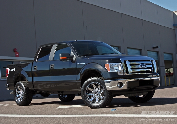 2009 Ford F-150 with 20" Ballistic Off Road 814-Jester in Chrome wheels