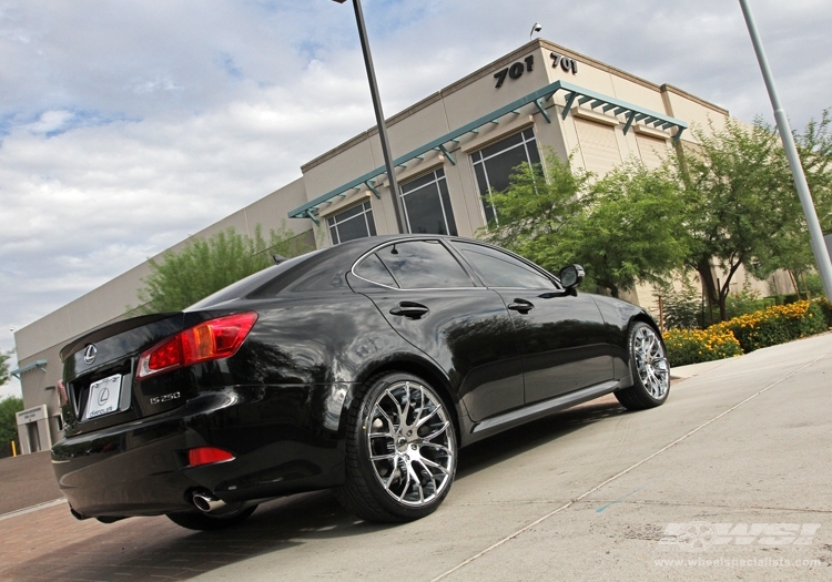 2010 Lexus IS with 20" Giovanna Kilis in Chrome wheels