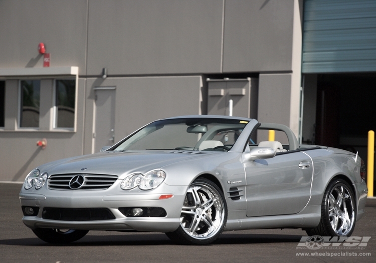 2006 Mercedes-Benz SL-Class with 20" Vossen VVS-075 in Silver (DISCONTINUED) wheels
