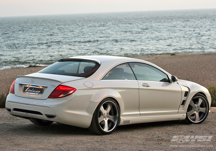 2008 Mercedes-Benz CL-Class with 21" Lorinser For5 in Machined (Chrome Lip) wheels