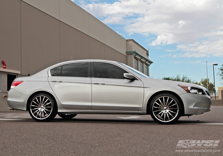 2010 Honda Accord with 20" Giovanna Martuni in Machined Black wheels