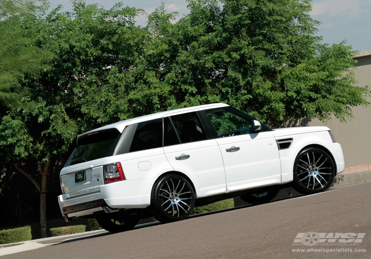 2010 Land Rover Range Rover Sport with 22" Giovanna Kilis in Machined Black wheels
