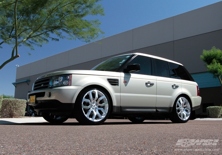 2009 Land Rover Range Rover Sport with 20" ES Designs Oxford 317 in Silver wheels