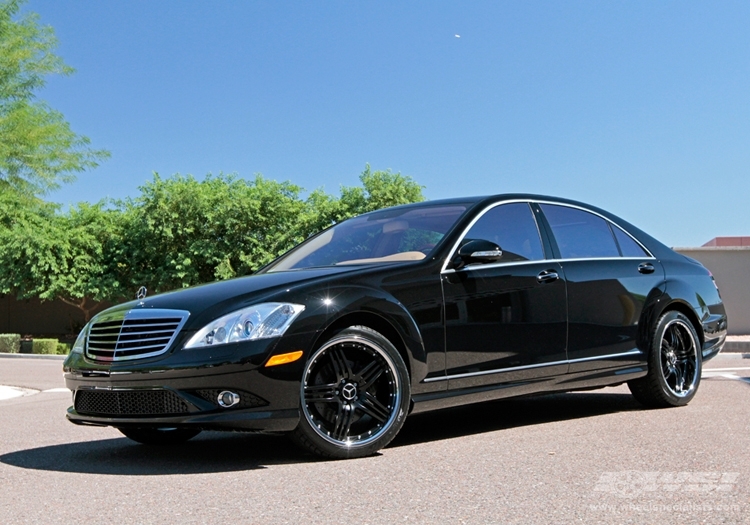 2010 Mercedes-Benz S-Class with 20" ES Designs Euro-30 in Machined (Gunmetal) wheels
