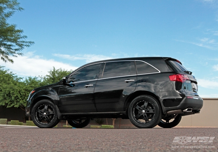 2010 Acura MDX with 22" Giovanna Lisbon in Matte Black wheels