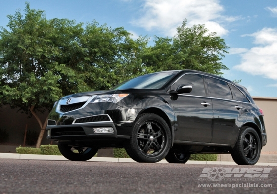 2010 Acura MDX with 22" Giovanna Lisbon in Matte Black wheels