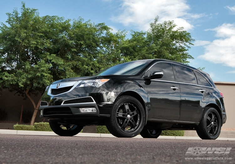 2010 Acura MDX with 22" Giovanna Lisbon in Matte Black wheels