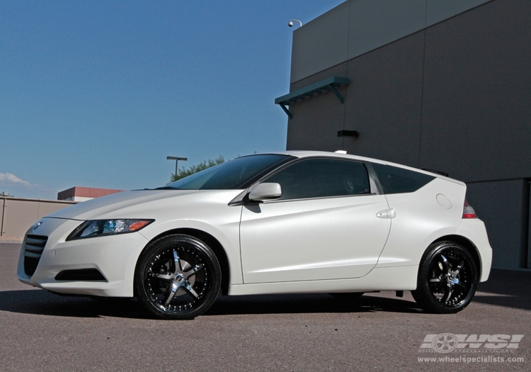 2011 Honda CR-Z with 18" Enkei LS-5 in Gloss Black (Luxury Sport) wheels