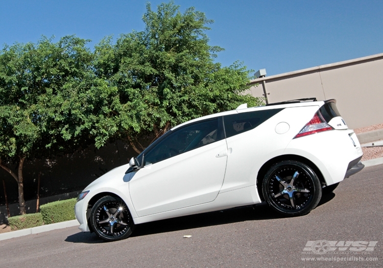 2011 Honda CR-Z with 18" Enkei LS-5 in Gloss Black (Luxury Sport) wheels