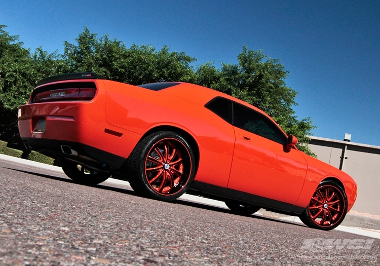 2010 Dodge Challenger with Lexani LSS-10 in Machined Black wheels