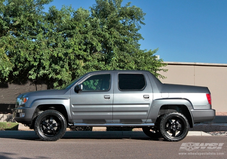 2011 Honda Ridgeline with 20" MKW M103 in Black (Satin) wheels