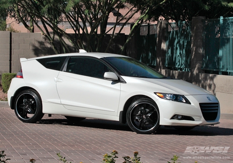 2011 Honda CR-Z with 18" 2Crave N05 in Black (Machined Lip Groove) wheels