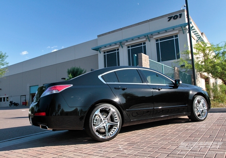 2010 Acura TL with 20" Giovanna Dalar-5 in Chrome wheels