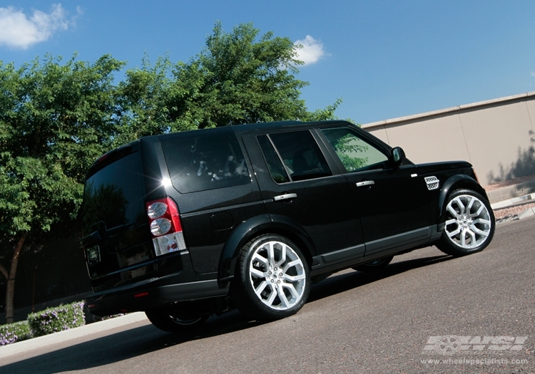 2011 Land Rover LR4 with 22" ES Designs Oxford 317 in Silver wheels