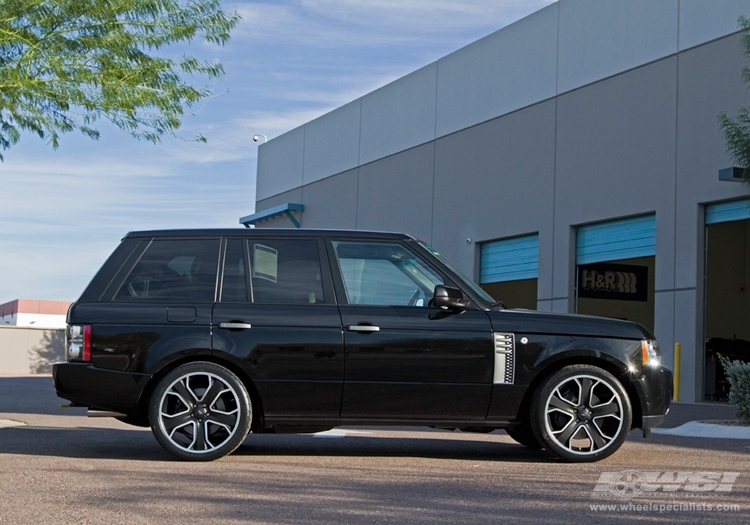 2010 Land Rover Range Rover with 22" ES Designs Manchester in Gunmetal (Machined) wheels