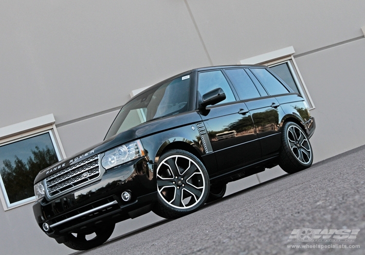 2010 Land Rover Range Rover with 22" ES Designs Manchester in Gunmetal (Machined) wheels