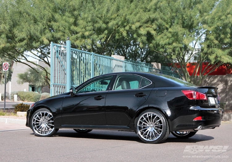 2010 Lexus IS with 20" Giovanna Martuni in Chrome wheels