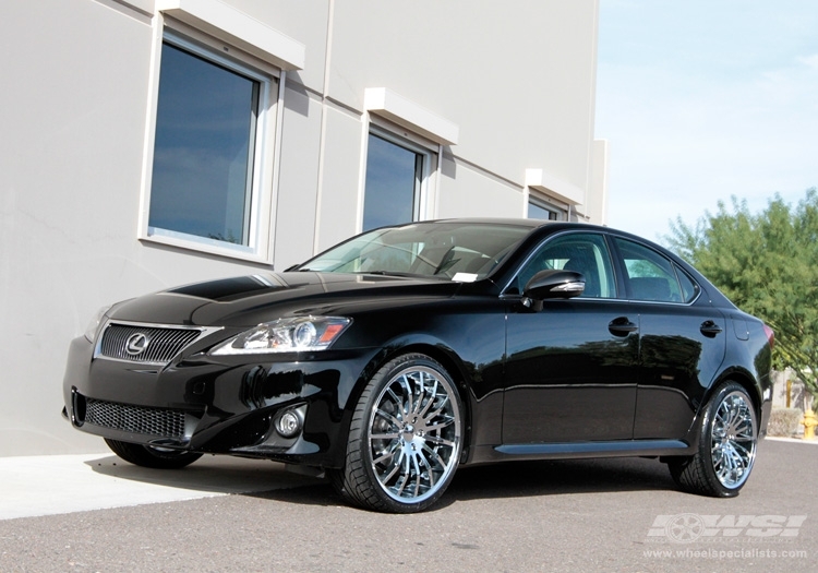 2010 Lexus IS with 20" Giovanna Martuni in Chrome wheels