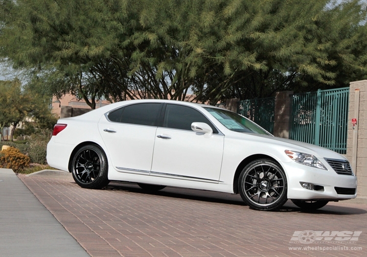 2011 Lexus LS with 20" BBS CHR in Black (SS Rim Protector) wheels