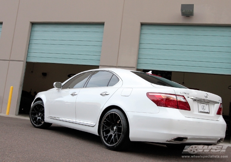 2011 Lexus LS with 20" BBS CHR in Black (SS Rim Protector) wheels