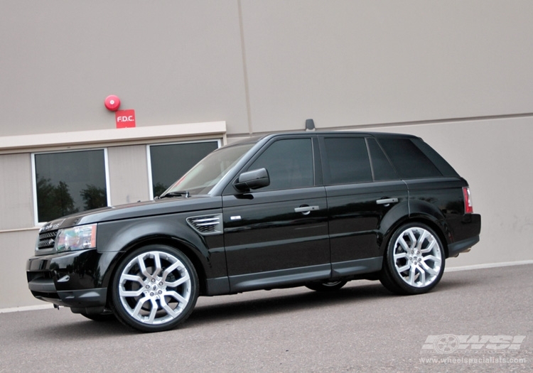 2010 Land Rover Range Rover Sport with 22" ES Designs Oxford 317 in Silver wheels