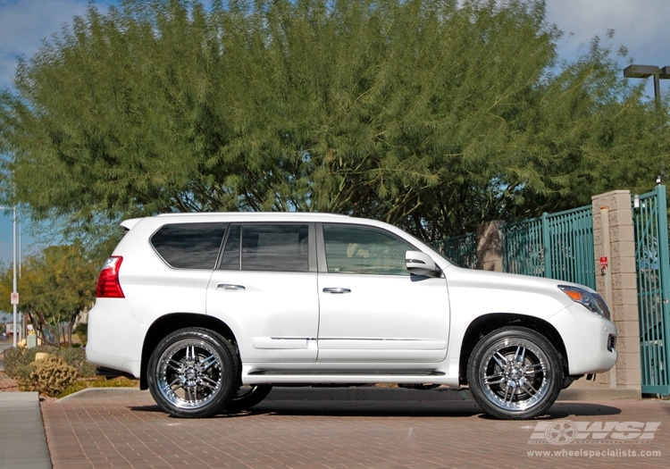 2011 Lexus GX with 22" Giovanna Calisix in Chrome wheels