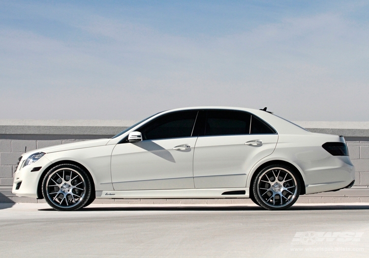 2011 Mercedes-Benz E-Class with 20" Vossen CV2 in Matte Black wheels