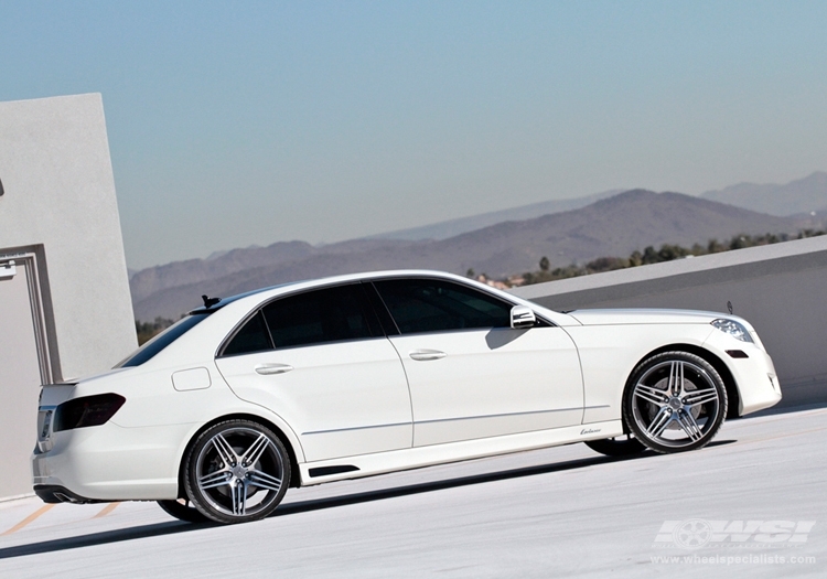 2011 Mercedes-Benz E-Class with 20" ES Designs Euro-29 in Gunmetal Machined wheels