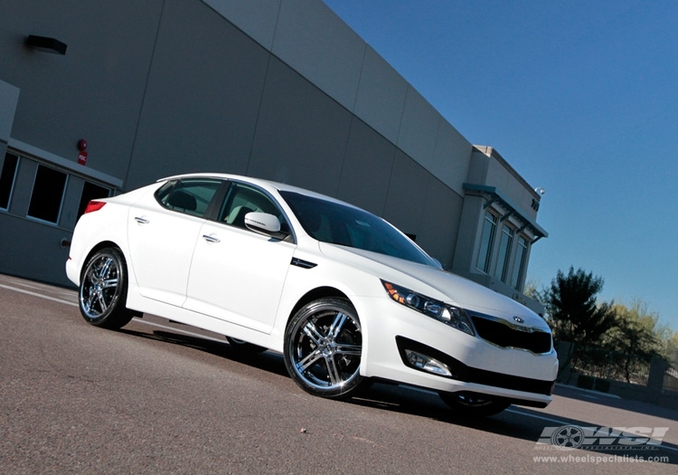 2011 Kia Optima with 20" Enkei AKP in Chrome (Luxury Sport) wheels